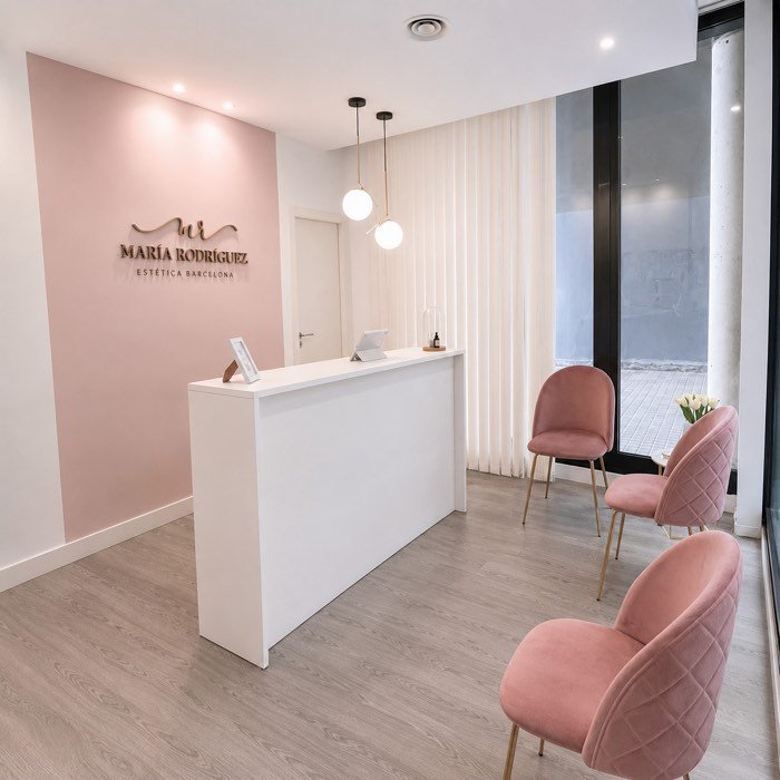 Recepción de María Rodríguez Estética Barcelona