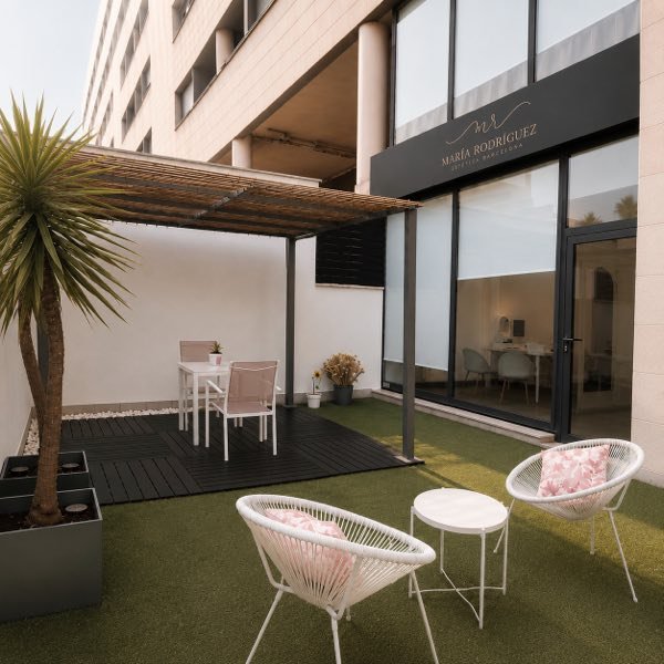 Terraza exterior de María Rodríguez Estética Barcelona
