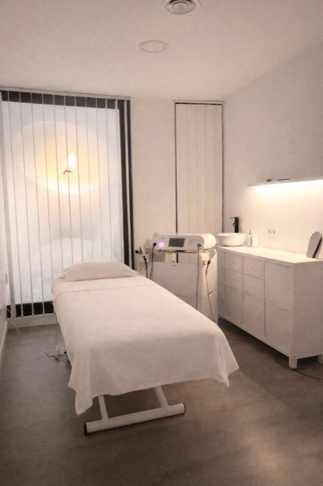Cabina de tratamientos de María Rodríguez Estética Barcelona